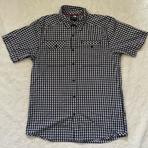 The North Face Checked White/Black Button Up Shirt
